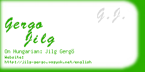 gergo jilg business card